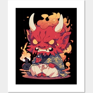 Demon Oni Posters and Art